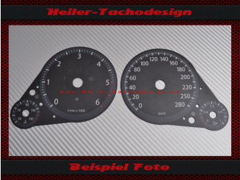 Tachoscheibe für VW Touareg 7P Diesel Mph zu Kmh