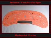 Speedometer Disc for Hummer H2 2003 to 2007 Automatik 120 Mph to 200 Kmh