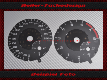 Tachoscheiben für Mercedes W166 ML63 AMG ab 2012 320 Kmh 8000 UPM