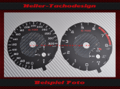 Tachoscheiben für Mercedes W166 ML63 AMG ab 2012 320 Kmh 8000 UPM