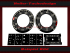Set Speedometer Sticker for Mercedes W111 W112 300SE Tail Fin W113 Pagode