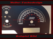 Tachoscheibe für Ford Mustang für Saleen 200 Mph zu 320 Kmh