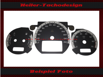 Tachoscheibe für Mercedes W208 Clk Facelift Benzin 260 Kmh