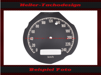 Speedometer Sticker for Dodge Charger 1969 150 Mph to 240 Kmh