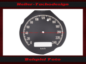 Speedometer Sticker Dodge Charger 1969 150 Mph to Kmh