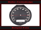 Speedometer Sticker for Dodge Charger 1969 150 Mph to 240...