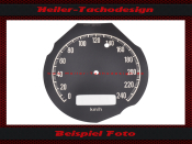 Speedometer Sticker for Dodge Charger 1969 150 Mph to Kmh