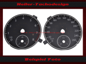 Speedometer Disc for VW EOS from 2011 Facelift Mph to Kmh