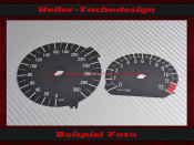Tachoscheibe für BMW K1300R 2010 Mph zu Kmh