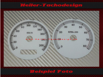 Speedometer Disc for Harley Davidson Street Glide 2013 Ø 80 Mph to Kmh