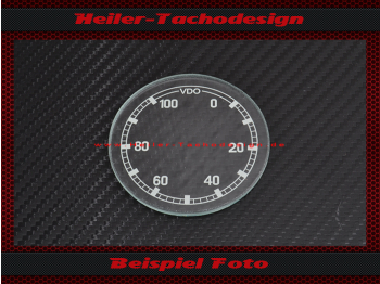 Speedometer Glass VDO VW Kübelwagen Typ 82 and VW Schwimmwagen 166 Ø 57 mm Version 1