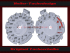 Speedometer Discs for Mercedes SLS C197 R197 240 Mph to 390 Kmh