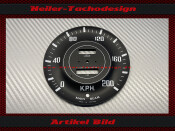Speedometer Triumph TR3 TR4 Mph to kmh