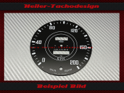 Speedometer Disc for Triumph TR3 TR4 120 Mph to 200 Kmh