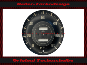 Tachoscheibe für Triumph TR3 TR4 120 Mph zu 200 Kmh