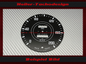 Tachoscheibe Triumph TR3 TR4 Mph zu Kmh
