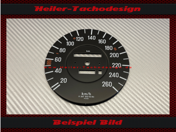 Tachoscheibe für Mercedes W107 R107 380 SL elektronischer Tacho Mph zu Kmh - 2
