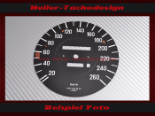 Speedometer Disc for Mercedes W107 R107 380 SL electronic Speedometer 160 Mph to 260 Kmh - 2