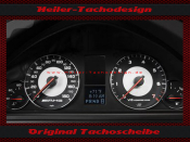 Tachoscheibe für Mercedes G55 AMG Mph zu Kmh