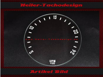 Traktormeter Speedometer Glass for Porsche Diesel Export 2400 RPM - 1