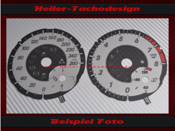 Tachoscheiben für Mercedes R 172 Slk 250 Slk 350 160 Mph zu 260 Kmh Design-1