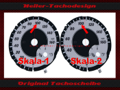 Tachoscheiben für Mercedes R 172 Slk 250 Slk 350 160 Mph zu 260 Kmh Design-1