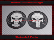 Speedometer Disc and Tachometer for Harley Davidson FLHX Street Glide 2007 to 20013 Ø80 Mph to Kmh