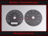 Speedometer Disc and Tachometer for Harley Davidson FLHX Street Glide 2007 to 20013 Ø80 Mph to Kmh