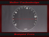 Speedometer glass for tractor meter Deutz 0 to 23 km/h