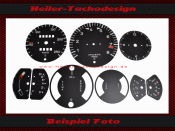 Set Speedometer Discs for Porsche 911 S 1972 Mph to Kmh