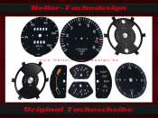 Set Speedometer Discs for Porsche 911 S 1972 Mph to Kmh