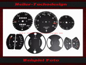 Set Speedometer Disc for Porsche 911 S 1972 Mph to Kmh