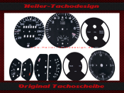 Set Tachoscheiben für Porsche 911 930 Turbo Mph zu...