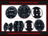 Set Tachoscheiben für Porsche 911 930 Turbo Mph zu Kmh - 2