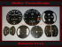 Set Speedometer Discs for Porsche 911 Carrera 1978 Mph to Kmh