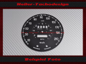 Gauge face Triumph TR5 TR6 Mph to Kmh Skala-1