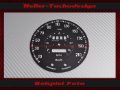 Speedometer Disc for Triumph TR5 TR6 Mph to Kmh Skala-1