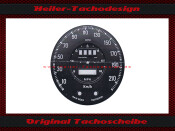 Tachoscheibe Triumph TR5 TR6 Mph zu Kmh Skala-1
