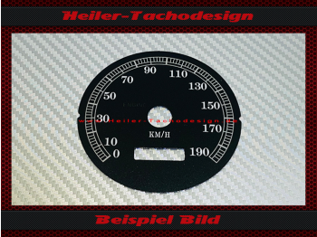 Tachoscheibe für Harley Davidson Sportster XLH 883 1999 Ø80 Mph zu Kmh