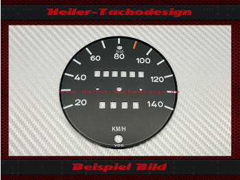 Speedometer dial for Porsche 911 SC Targa 1981 US 85 Mph to 140 Kmh