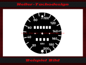 Speedometer dial for Porsche 911 SC Targa 1981 US 85 Mph to 140 Kmh