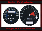 Gauge face Kawasaki Zephyr Zr550 91-96 Mph to Kmh