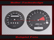 Speedometer Disc for Kawasaki Zephyr Zr550 91-96 Mph to Kmh