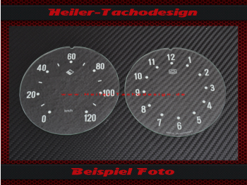 Tacho oder Uhr Glas DDR Ruhla 8-Tageuhr IFA F8 IFA F9 Kleiner Transporter Framo