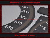 Tachoscheiben für Mercedes CLS 550 W218 Modell 2012 Benzin Facelift 160 Mph zu 260 Kmh