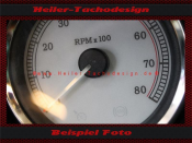Speedometer Disc for Harley Davidson Road Glide FLTR FLTRI 2007 to 2013 Ø80 Mph to Kmh