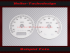 Speedometer Disc for Harley Davidson Road Glide FLTR FLTRI 2007 to 2013 Ø80 Mph to Kmh