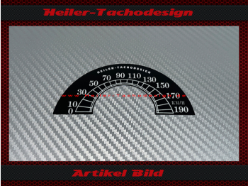 Speedometer Sticker for Harley Davidson Road King 1995 to 2003 Ø100 Mph to Kmh