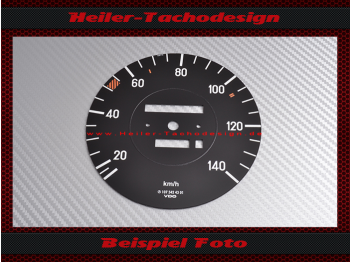 Tachoscheibe für Mercedes W107 R107 380 SL elektronischer Tacho 85 Mph zu 140 Kmh