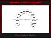 Speedometer Sticker for Moto Guzzi California2 1982-1986...